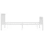 Bettgestell aus weißem Metall, 180 x 200 cm von vidaXL, Betten und Lattenroste - Ref: Foro24-284567, Preis: 100,72 €, Rabatt: %