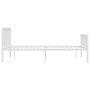 Bettgestell aus weißem Metall, 180 x 200 cm von vidaXL, Betten und Lattenroste - Ref: Foro24-284567, Preis: 102,04 €, Rabatt: %