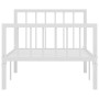 Bettgestell aus weißem Metall, 90 x 200 cm von vidaXL, Betten und Lattenroste - Ref: Foro24-284562, Preis: 90,01 €, Rabatt: %