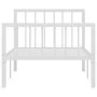 Estructura de cama de metal blanco 90x200 cm de vidaXL, Camas y somieres - Ref: Foro24-284562, Precio: 88,87 €, Descuento: %