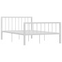 Bettgestell aus weißem Metall, 120 x 200 cm von vidaXL, Betten und Lattenroste - Ref: Foro24-284564, Preis: 80,77 €, Rabatt: %