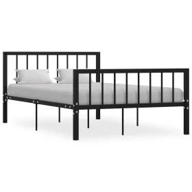 Schwarzer Metallbettrahmen 120x200 cm von vidaXL, Betten und Lattenroste - Ref: Foro24-284570, Preis: 93,84 €, Rabatt: %