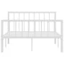 Bettgestell aus weißem Metall, 120 x 200 cm von vidaXL, Betten und Lattenroste - Ref: Foro24-284564, Preis: 79,96 €, Rabatt: %