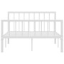 Estructura de cama de metal blanco 120x200 cm de vidaXL, Camas y somieres - Ref: Foro24-284564, Precio: 80,71 €, Descuento: %