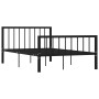 Estructura de cama de metal negro 120x200 cm de vidaXL, Camas y somieres - Ref: Foro24-284570, Precio: 94,78 €, Descuento: %