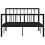 Estructura de cama de metal negro 120x200 cm de vidaXL, Camas y somieres - Ref: Foro24-284570, Precio: 94,78 €, Descuento: %