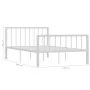 Bettgestell aus weißem Metall, 120 x 200 cm von vidaXL, Betten und Lattenroste - Ref: Foro24-284564, Preis: 79,96 €, Rabatt: %