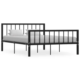 Schwarzer Metallbettrahmen 140x200 cm von vidaXL, Betten und Lattenroste - Ref: Foro24-284571, Preis: 114,33 €, Rabatt: %