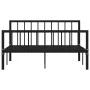 Black metal bed frame 140x200 cm by vidaXL, Beds and slatted bases - Ref: Foro24-284571, Price: 114,21 €, Discount: %