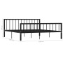 Black metal bed frame 180x200 cm by vidaXL, Beds and slatted bases - Ref: Foro24-284573, Price: 130,97 €, Discount: %