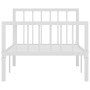 Estructura de cama de metal blanco 100x200 cm de vidaXL, Camas y somieres - Ref: Foro24-284563, Precio: 80,11 €, Descuento: %