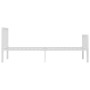 Estructura de cama de metal blanco 100x200 cm de vidaXL, Camas y somieres - Ref: Foro24-284563, Precio: 80,11 €, Descuento: %