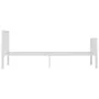 White metal bed frame 100x200 cm by vidaXL, Beds and slatted bases - Ref: Foro24-284563, Price: 79,29 €, Discount: %