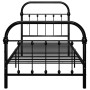 Estructura de cama de metal negro 100x200 cm de vidaXL, Camas y somieres - Ref: Foro24-284499, Precio: 142,03 €, Descuento: %