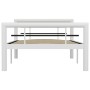 Schwarz-weißes Metallbettgestell 100x200 cm von vidaXL, Betten und Lattenroste - Ref: Foro24-284545, Preis: 112,18 €, Rabatt: %