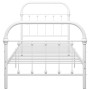 Bettgestell aus weißem Metall, 100 x 200 cm von vidaXL, Betten und Lattenroste - Ref: Foro24-284493, Preis: 77,43 €, Rabatt: %