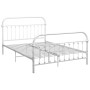 Bettgestell aus weißem Metall, 120 x 200 cm von vidaXL, Betten und Lattenroste - Ref: Foro24-284494, Preis: 93,30 €, Rabatt: %