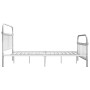 Bettgestell aus weißem Metall, 120 x 200 cm von vidaXL, Betten und Lattenroste - Ref: Foro24-284494, Preis: 93,30 €, Rabatt: %