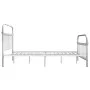 Bettgestell aus weißem Metall, 140 x 200 cm von vidaXL, Betten und Lattenroste - Ref: Foro24-284495, Preis: 162,36 €, Rabatt: %
