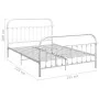 Bettgestell aus weißem Metall, 140 x 200 cm von vidaXL, Betten und Lattenroste - Ref: Foro24-284495, Preis: 162,36 €, Rabatt: %