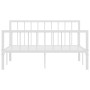 Bettgestell aus weißem Metall, 140 x 200 cm von vidaXL, Betten und Lattenroste - Ref: Foro24-284565, Preis: 132,37 €, Rabatt: %