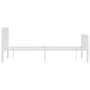 Estructura de cama de metal blanco 140x200 cm de vidaXL, Camas y somieres - Ref: Foro24-284565, Precio: 130,45 €, Descuento: %