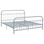 Estructura de cama de metal gris 180x200 cm de vidaXL, Camas y somieres - Ref: Foro24-284509, Precio: 114,10 €, Descuento: %