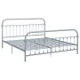 Gray metal bed frame 180x200 cm by vidaXL, Beds and slatted bases - Ref: Foro24-284509, Price: 113,04 €, Discount: %