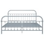 Estructura de cama de metal gris 180x200 cm de vidaXL, Camas y somieres - Ref: Foro24-284509, Precio: 114,10 €, Descuento: %