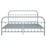 Gray metal bed frame 180x200 cm by vidaXL, Beds and slatted bases - Ref: Foro24-284509, Price: 113,04 €, Discount: %