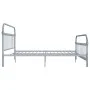 Gray metal bed frame 180x200 cm by vidaXL, Beds and slatted bases - Ref: Foro24-284509, Price: 113,04 €, Discount: %