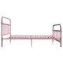 Estructura de cama de metal rosa 180x200 cm de vidaXL, Camas y somieres - Ref: Foro24-284515, Precio: 183,45 €, Descuento: %