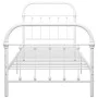 Bettgestell aus weißem Metall, 90 x 200 cm von vidaXL, Betten und Lattenroste - Ref: Foro24-284492, Preis: 78,02 €, Rabatt: %