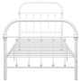 Bettgestell aus weißem Metall, 90 x 200 cm von vidaXL, Betten und Lattenroste - Ref: Foro24-284492, Preis: 78,89 €, Rabatt: %