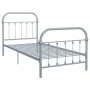 Gray metal bed frame 100x200 cm by vidaXL, Beds and slatted bases - Ref: Foro24-284505, Price: 76,86 €, Discount: %