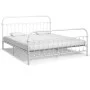 Bettgestell aus weißem Metall, 180 x 200 cm von vidaXL, Betten und Lattenroste - Ref: Foro24-284497, Preis: 127,29 €, Rabatt: %