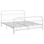 Bettgestell aus weißem Metall, 180 x 200 cm von vidaXL, Betten und Lattenroste - Ref: Foro24-284497, Preis: 127,29 €, Rabatt: %