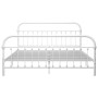 Bettgestell aus weißem Metall, 180 x 200 cm von vidaXL, Betten und Lattenroste - Ref: Foro24-284497, Preis: 128,09 €, Rabatt: %