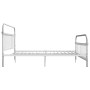 Bettgestell aus weißem Metall, 180 x 200 cm von vidaXL, Betten und Lattenroste - Ref: Foro24-284497, Preis: 128,09 €, Rabatt: %