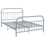 Gray metal bed frame 140x200 cm by vidaXL, Beds and slatted bases - Ref: Foro24-284507, Price: 99,14 €, Discount: %