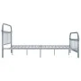Gray metal bed frame 140x200 cm by vidaXL, Beds and slatted bases - Ref: Foro24-284507, Price: 99,14 €, Discount: %
