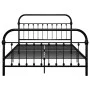 Schwarzer Metallbettrahmen 160x200 cm von vidaXL, Betten und Lattenroste - Ref: Foro24-284502, Preis: 166,60 €, Rabatt: %