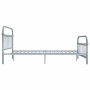 Estructura de cama de metal gris 160x200 cm de vidaXL, Camas y somieres - Ref: Foro24-284508, Precio: 110,03 €, Descuento: %