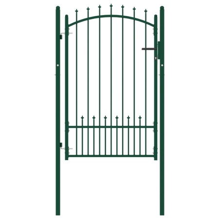 Zauntor mit grünen Stahlspitzen 100x150 cm von vidaXL, Gartentore - Ref: Foro24-146395, Preis: 191,77 €, Rabatt: %