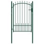 Zauntor mit grünen Stahlspitzen 100x150 cm von vidaXL, Gartentore - Ref: Foro24-146395, Preis: 191,77 €, Rabatt: %