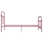 Estructura de cama metal rosa 100x200 cm de vidaXL, Camas y somieres - Ref: Foro24-284511, Precio: 113,95 €, Descuento: %