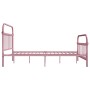 Pink metal bed frame 120x200 cm by vidaXL, Beds and slatted bases - Ref: Foro24-284512, Price: 156,32 €, Discount: %