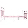 Rosa Metallbettgestell 120x200 cm von vidaXL, Betten und Lattenroste - Ref: Foro24-284512, Preis: 163,08 €, Rabatt: %