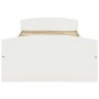 Bed frame with 2 drawers solid white pine wood 90x200cm by vidaXL, Beds and slatted bases - Ref: Foro24-322155, Price: 222,25...