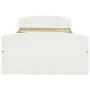 Bed frame with 2 drawers solid white pine wood 90x200cm by vidaXL, Beds and slatted bases - Ref: Foro24-322155, Price: 219,37...